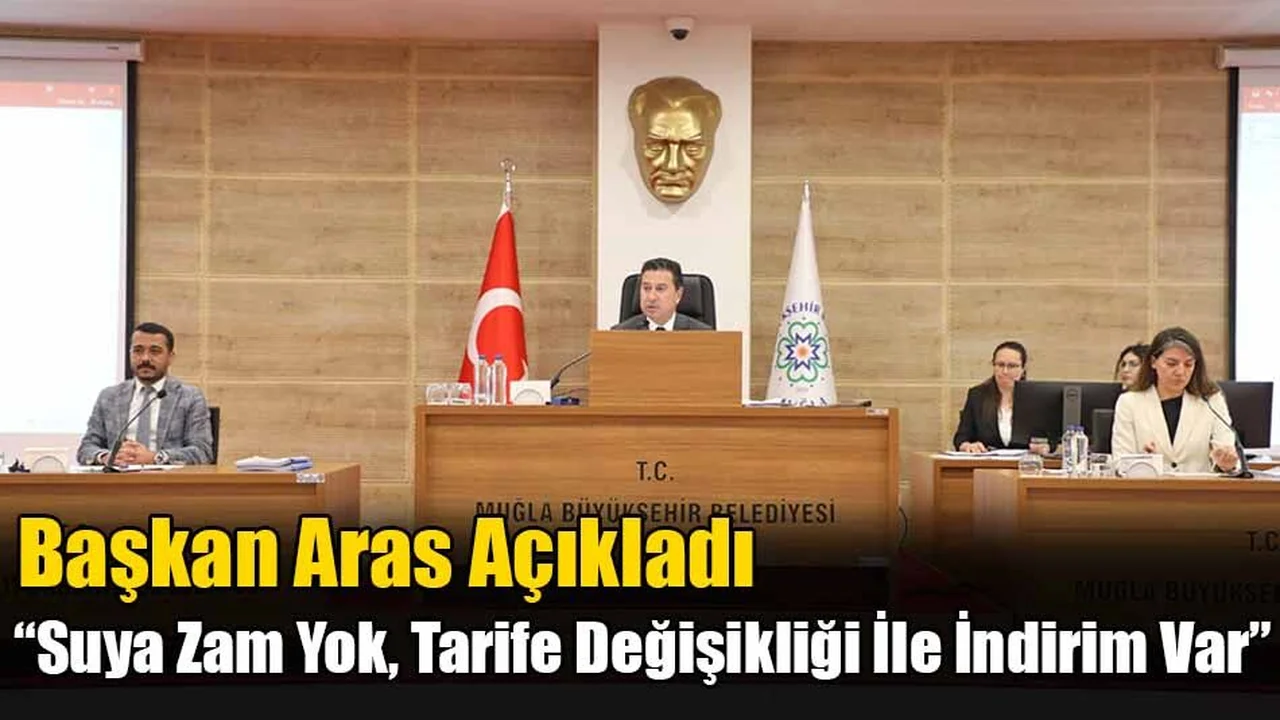 Aras; “Suya Zam Yok, Tarife Değişikliği İle İndirim Var”