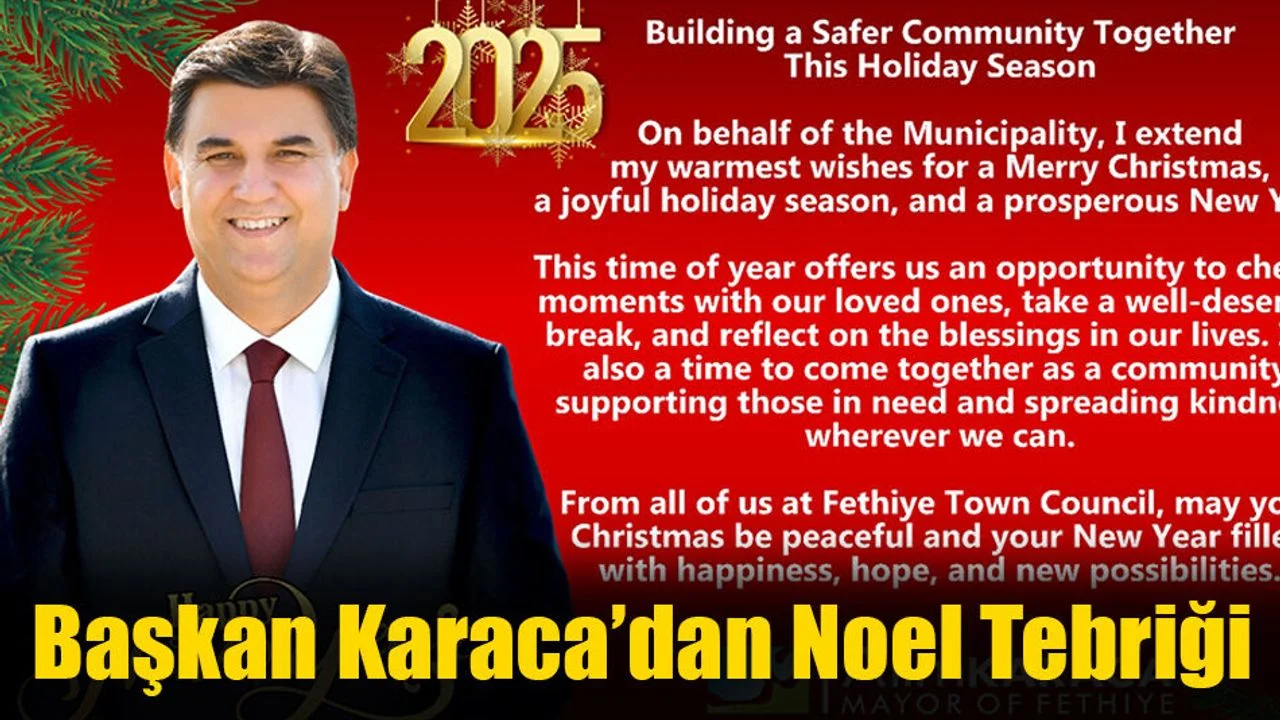 Başkan Karaca’dan Noel Tebriği