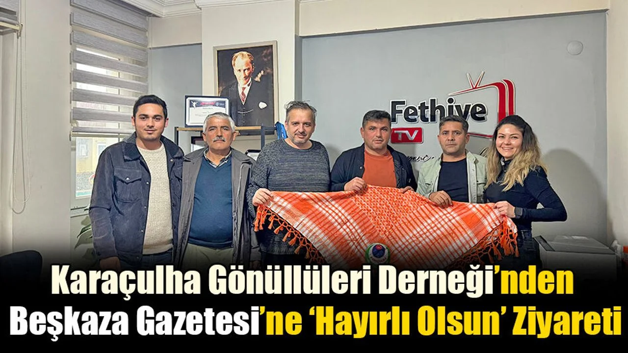 Karaçulha Gönüllüleri Derneği’nden Beşkaza Gazetesi’ne ‘Hayırlı Olsun’ Ziyareti