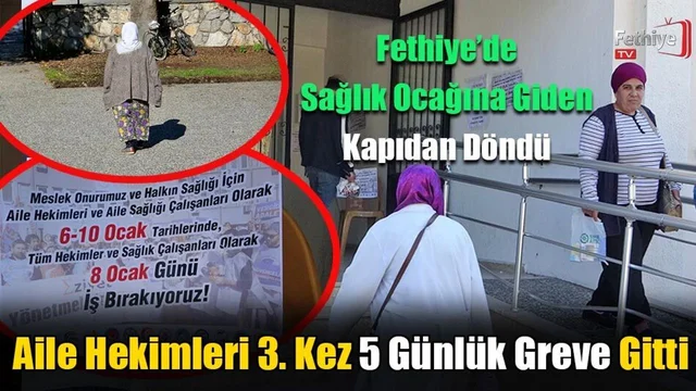 Aile Hekimleri 3. Kez 5 Günlük Greve Gitti
