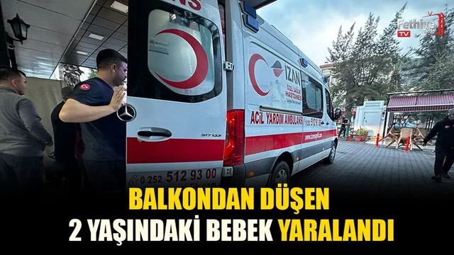 Balkondan Düşen 2 Yaşındaki Bebek Yaralandı
