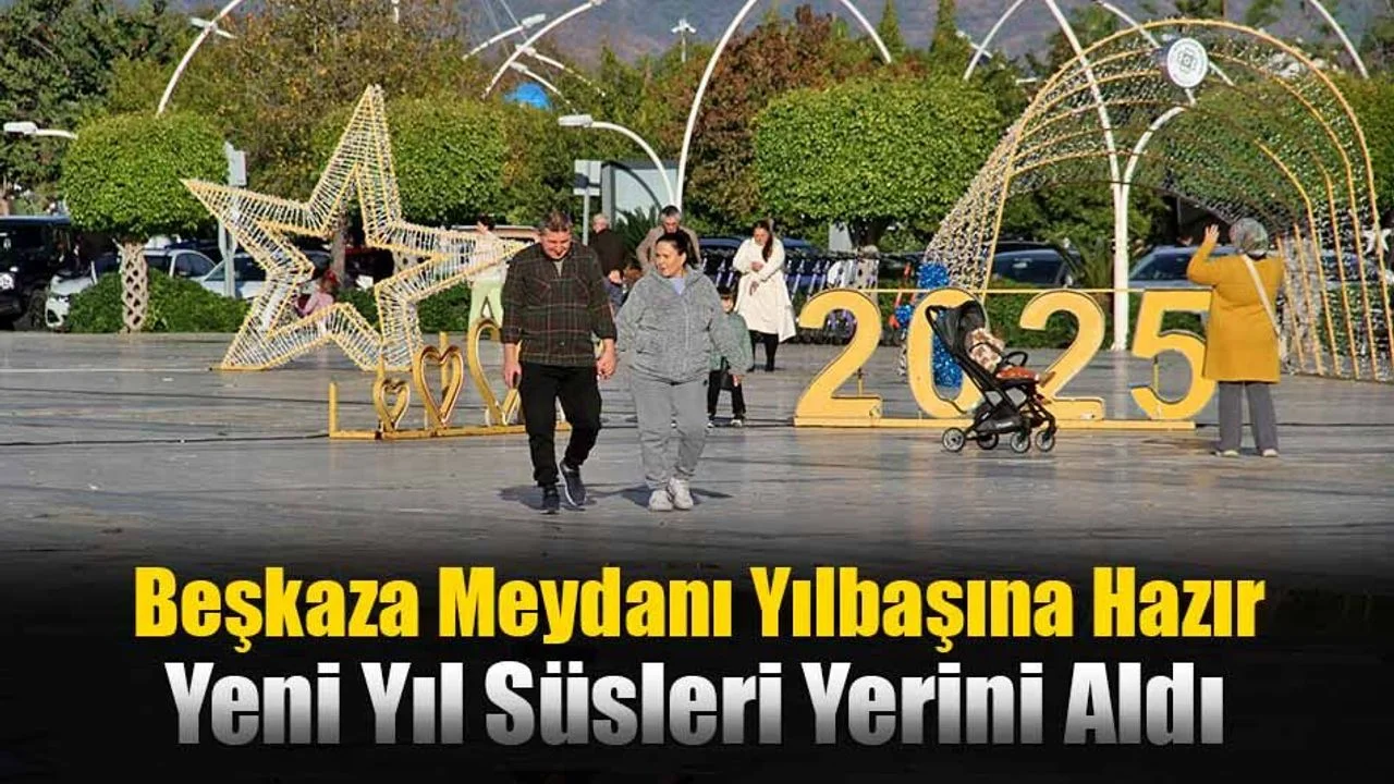 Beşkaza Meydanı Yılbaşına Hazır