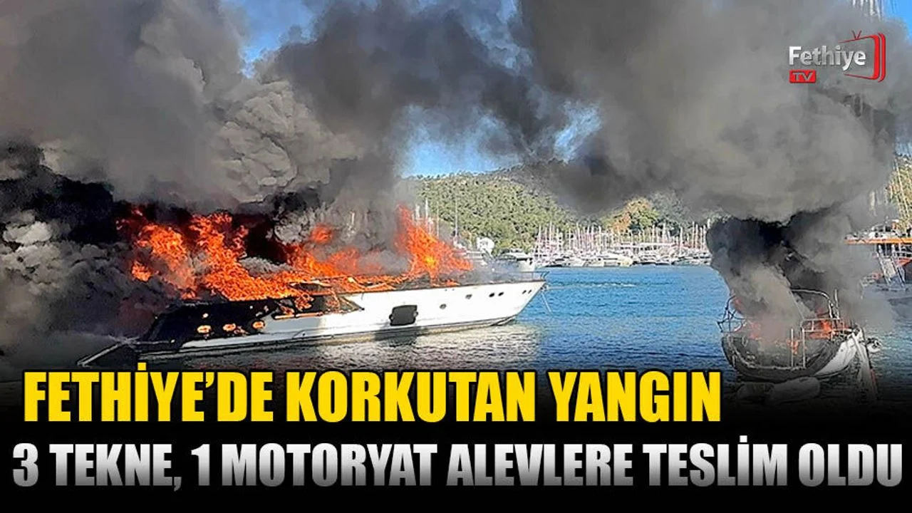Fethiye'de Korkutan Yangın