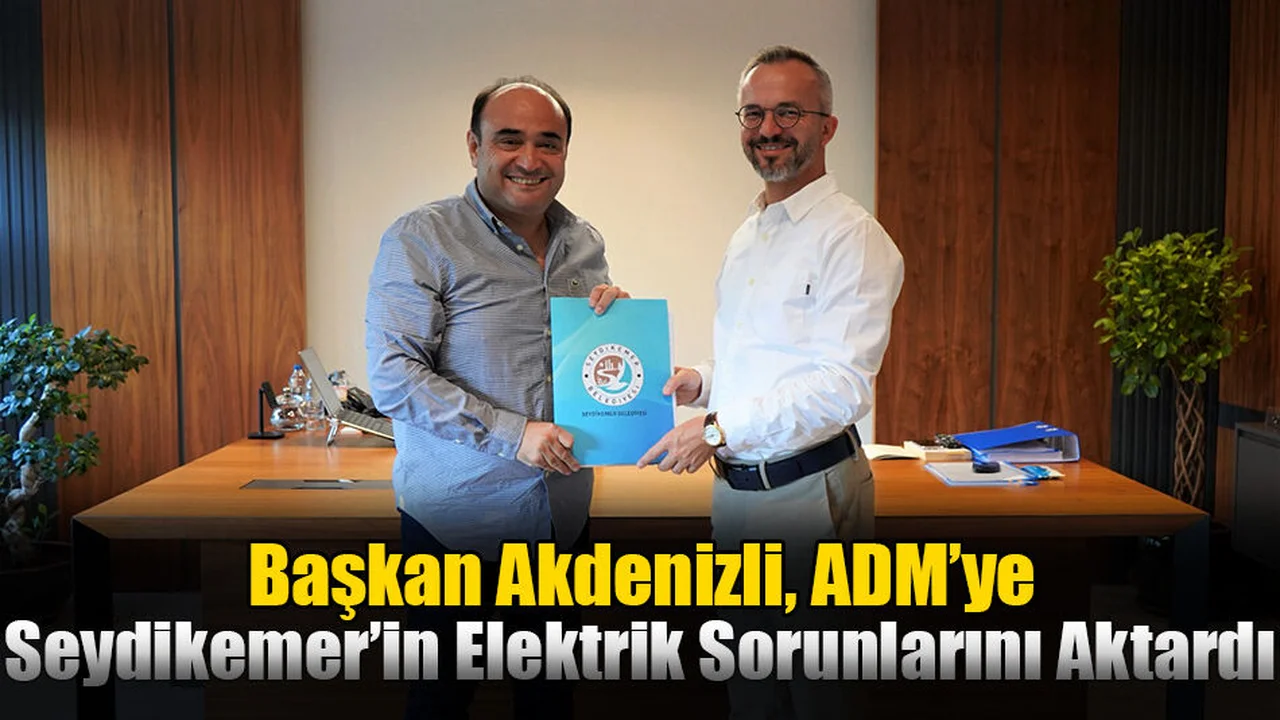 Başkan Akdenizli ADM Genel Müdürü Bayromoğlu’nu Ziyaret Etti