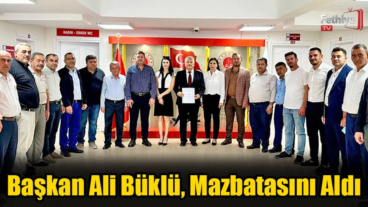 Başkan Ali Büklü, Mazbatasını Aldı