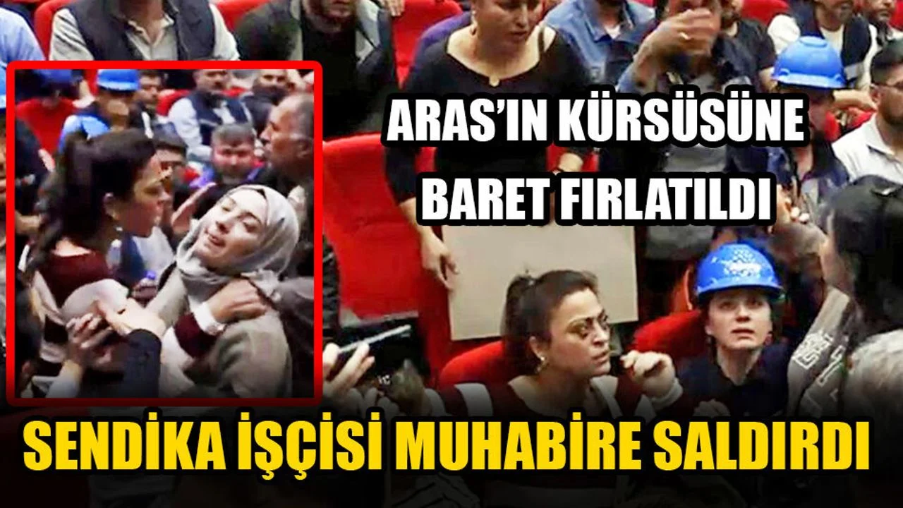 Sendika İşçisi Muhabire Saldırdı