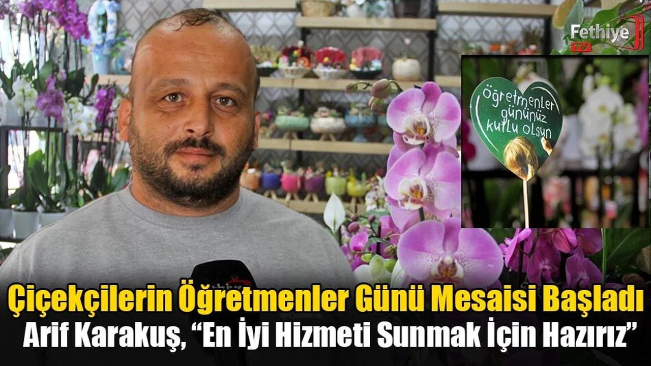 Çiçekçilerin Öğretmenler Günü Mesaisi Başladı