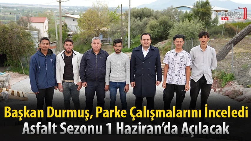 Başkan Durmuş, Parke Çalışmalarını İnceledi