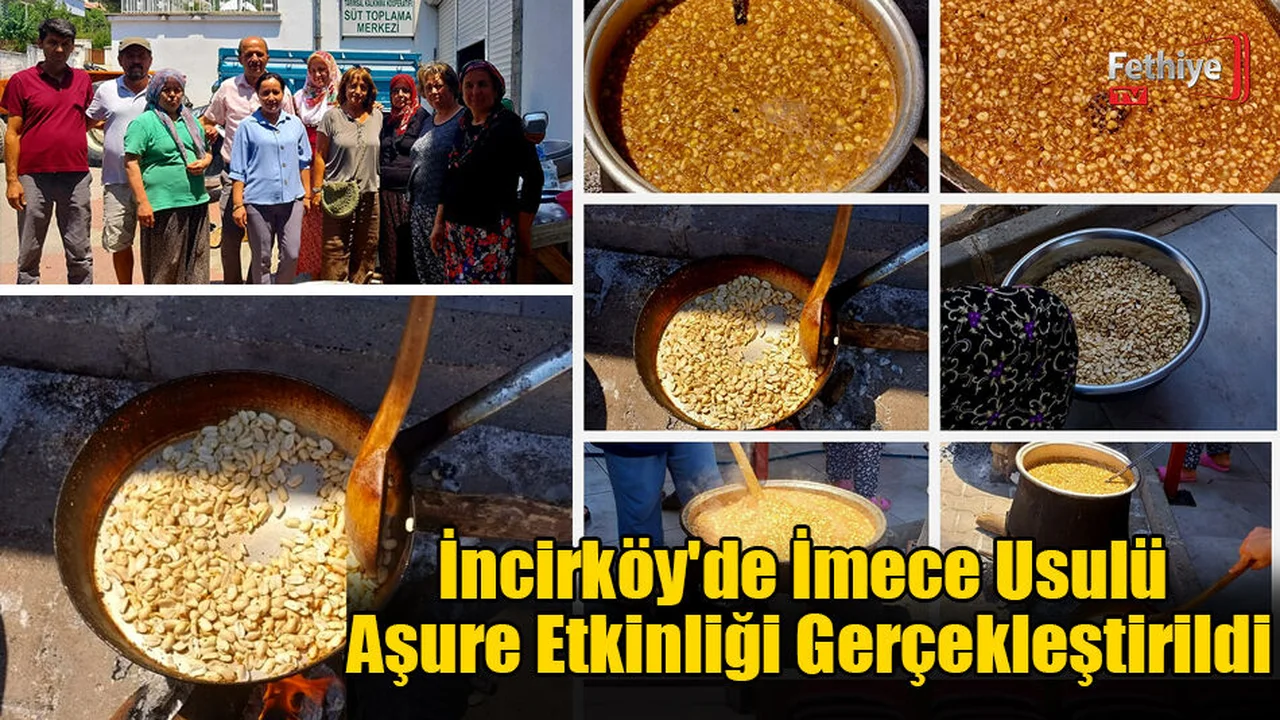 İncirköy'de İmece Usulü Aşure Etkinliği Gerçekleştirildi