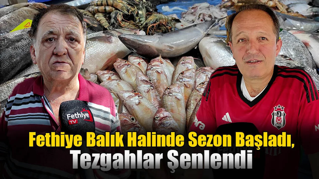 Fethiye Balık Halinde Sezon Başladı, Tezgahlar Şenlendi