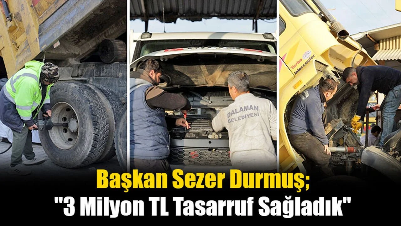 Başkan Sezer Durmuş; "3 Milyon TL Tasarruf Sağladık"