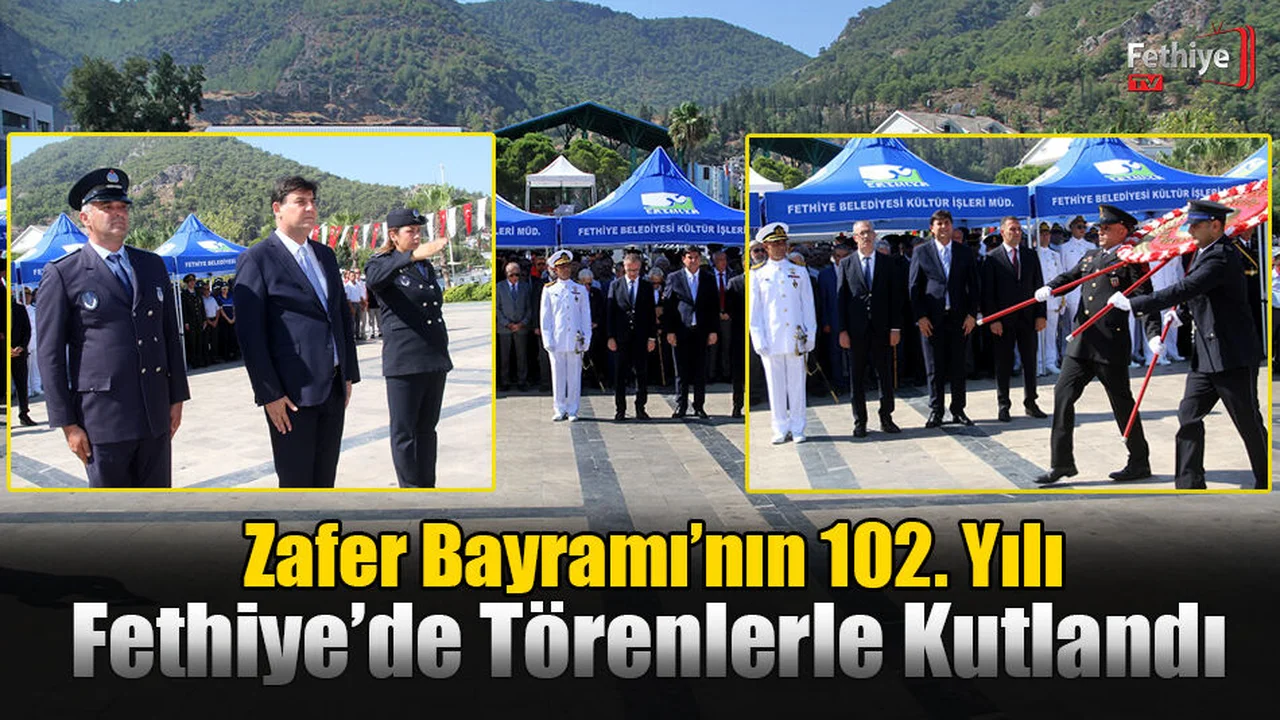 Zafer Bayramı’nın 102. Yılı Törenlerle Kutlandı