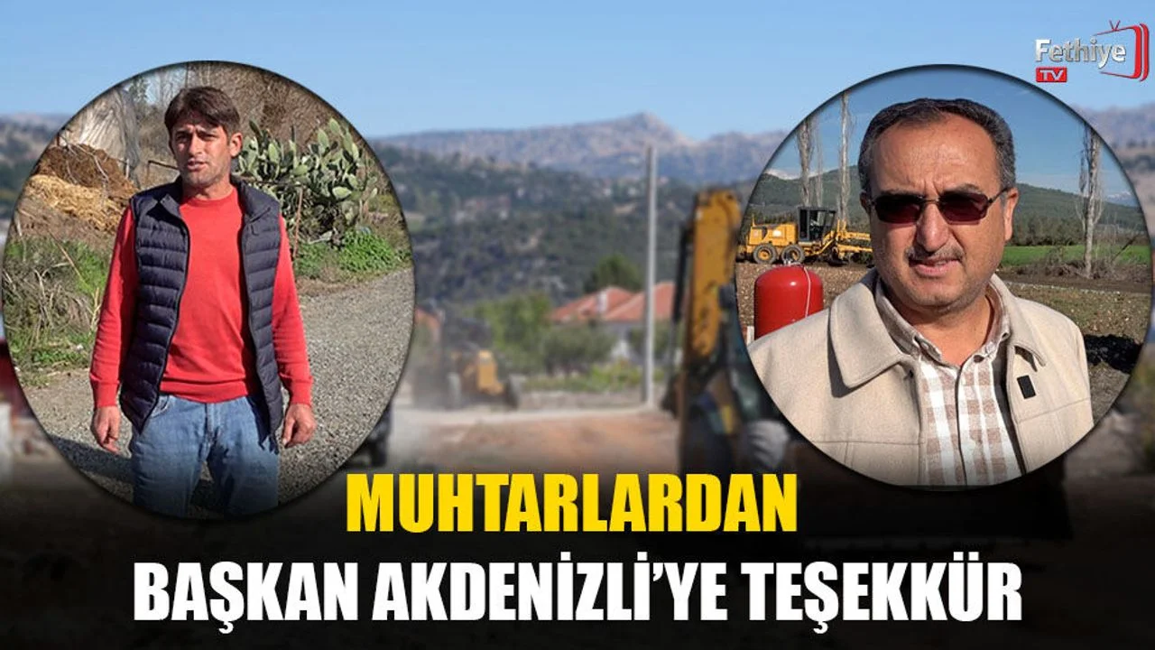 Muhtarlardan Başkan Akdenizli’ye Teşekkür