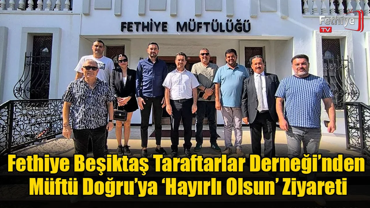 Beşiktaş Taraftarlar Derneği’nden Müftü Doğru’ya ‘Hayırlı Olsun’ Ziyareti