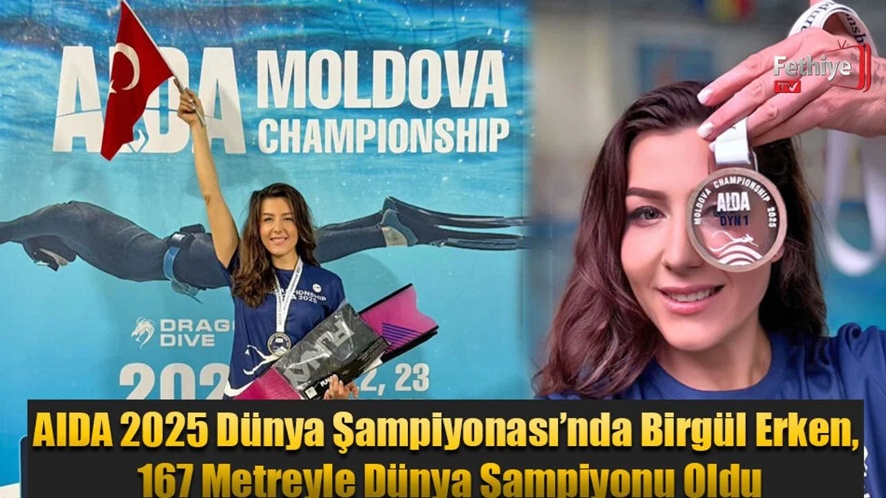 AIDA 2025 Dünya Şampiyonası’nda Birgül Erken, 167 Metreyle Dünya Şampiyonu Oldu