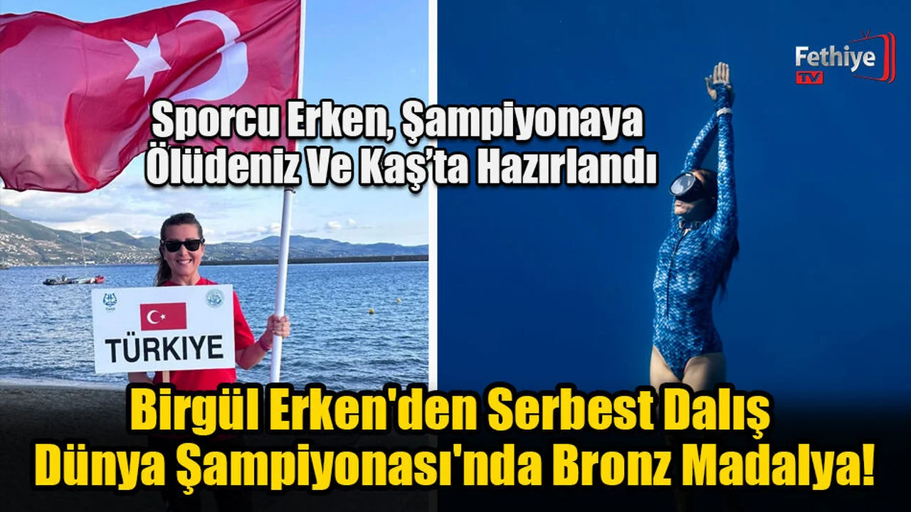 Birgül Erken'den Serbest Dalış Dünya Şampiyonası'nda Bronz Madalya!