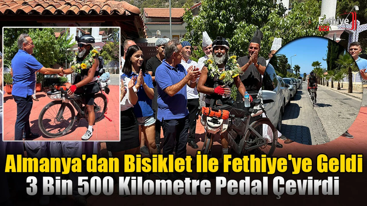 Almanya'dan Bisiklet İle Fethiye'ye Geldi