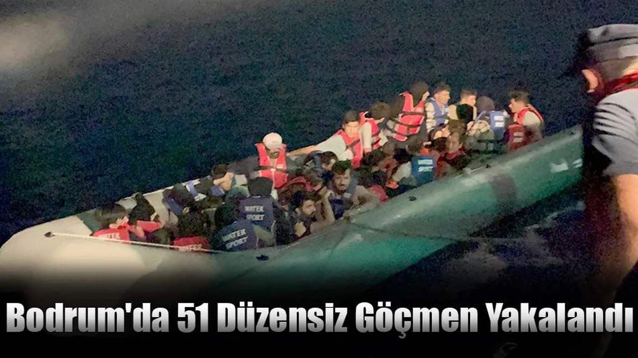 Bodrum'da 51 Düzensiz Göçmen Yakalandı