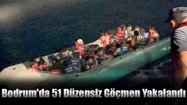 Bodrum'da 51 Düzensiz Göçmen Yakalandı