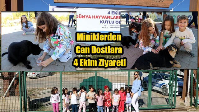 Miniklerden Can Dostlara 4 Ekim Ziyareti