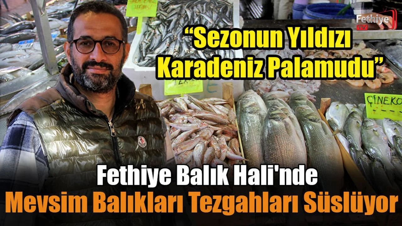 Fethiye Balık Hali'nde Mevsim Balıkları Tezgahları Süslüyor