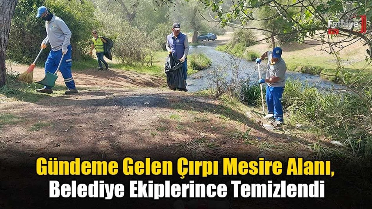 Gündeme Gelen Çırpı Mesire Alanı, Belediye Ekiplerince Temizlendi