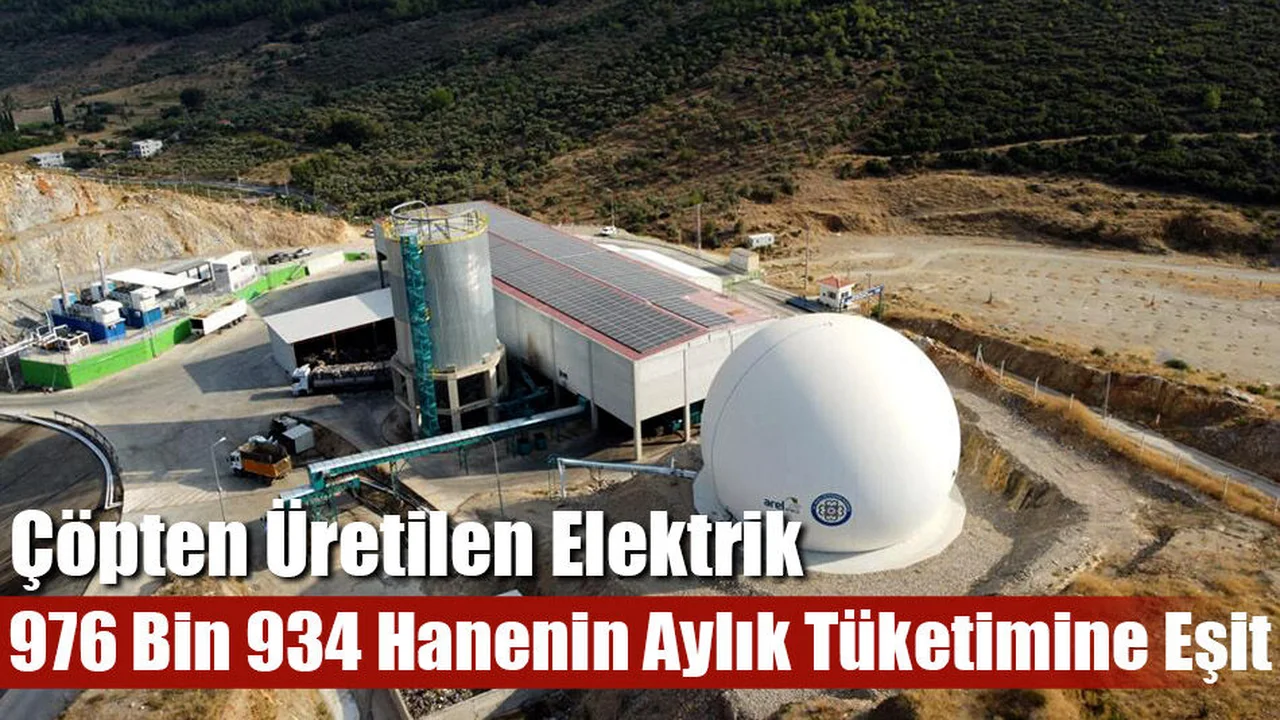 Çöpten Üretilen Elektrik 976 Bin 934 Hanenin Aylık Tüketimine Eşit