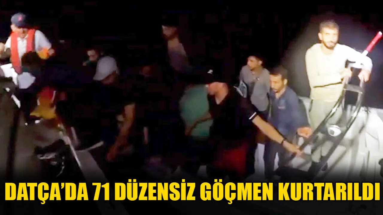 Datça’da 71 Düzensiz Göçmen Kurtarıldı