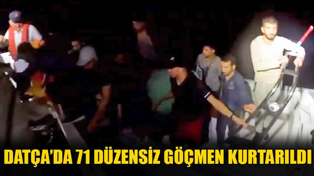 Datça’da 71 Düzensiz Göçmen Kurtarıldı