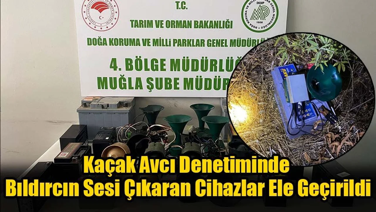 Kaçak Avcı Denetiminde Bıldırcın Sesi Çıkaran Cihazlar Ele Geçirildi
