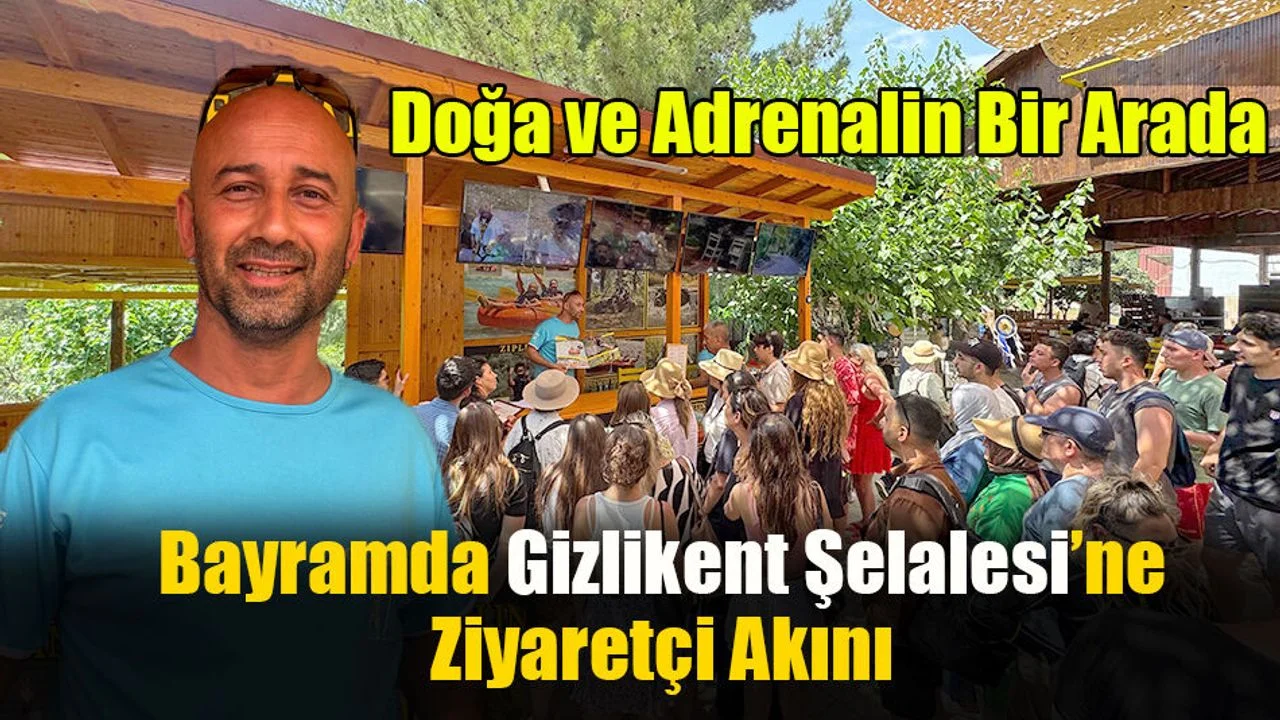 Bayramda Gizlikent Şelalesi’ne Ziyaretçi Akını
