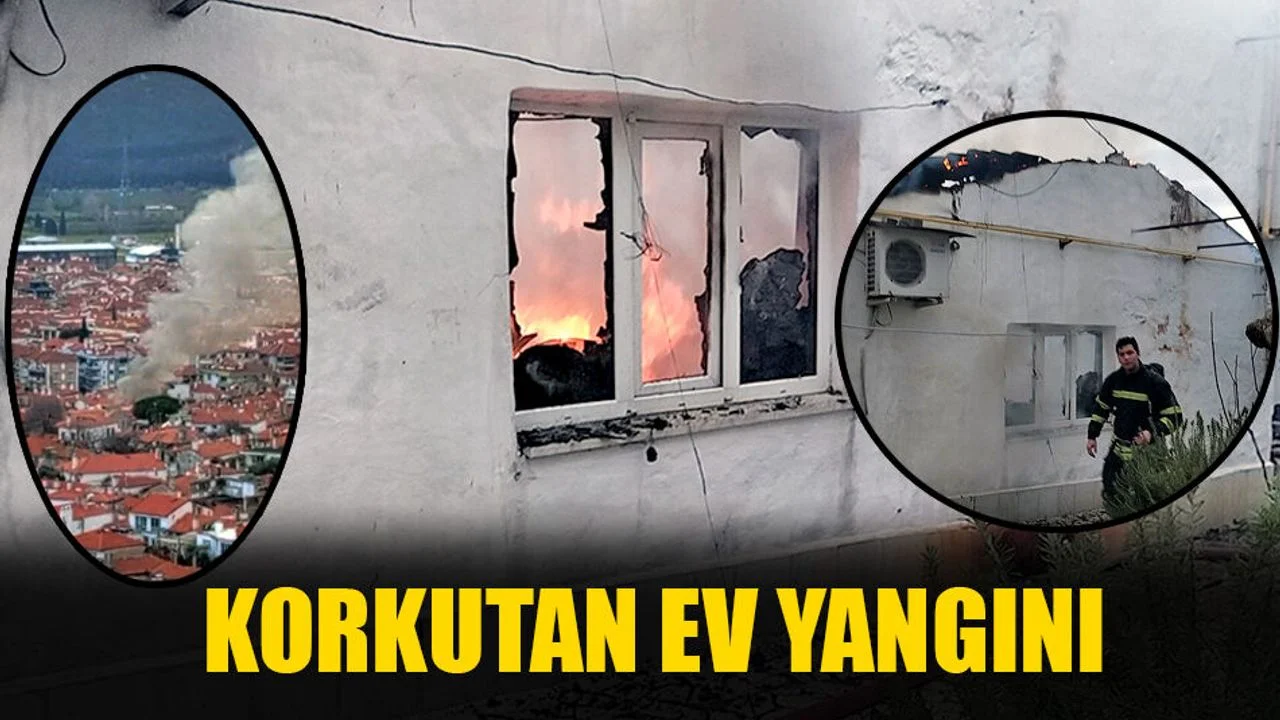 Menteşe’de Korkutan Ev Yangını