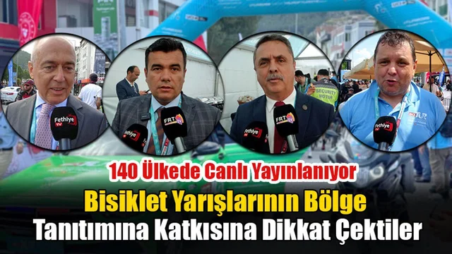 Bisiklet Yarışlarının Bölge Tanıtımına Katkısına Dikkat Çektiler