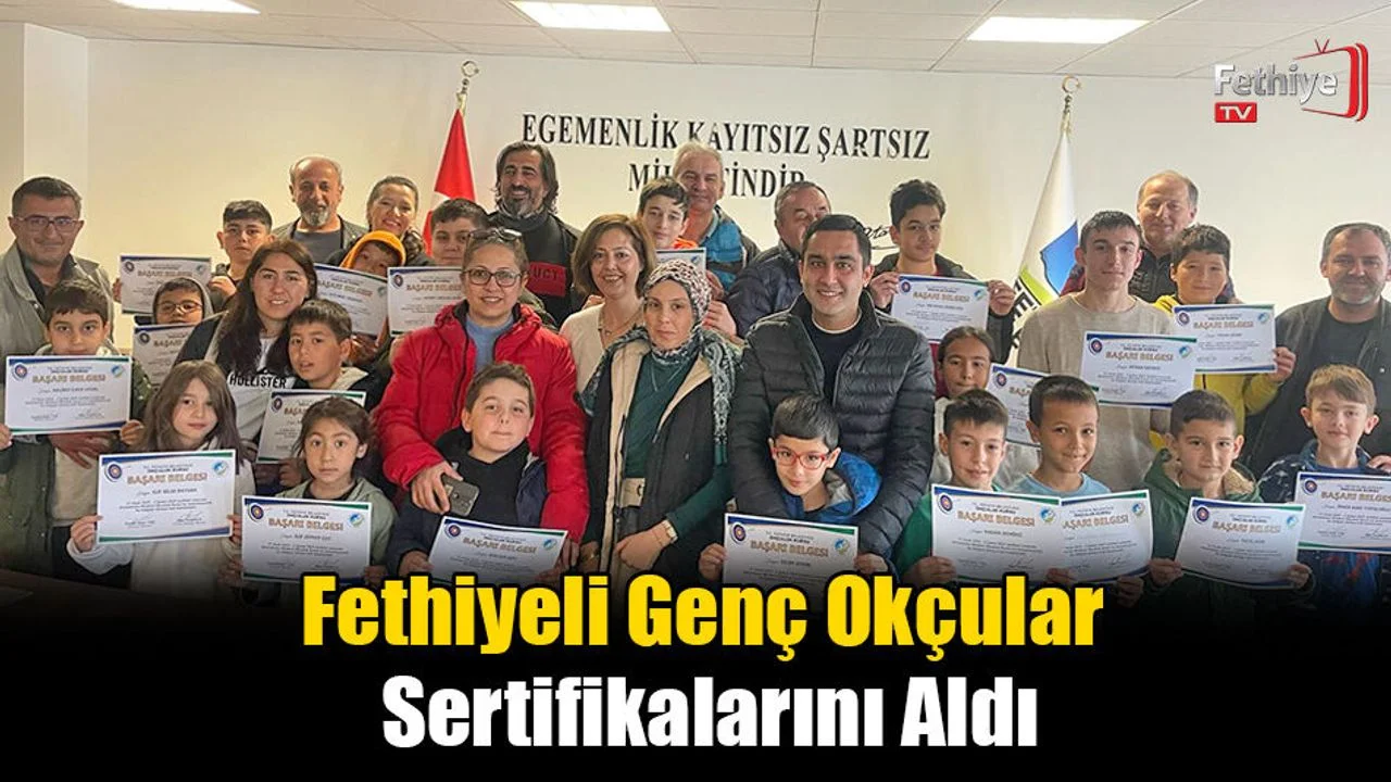 Fethiyeli Genç Okçular Sertifikalarını Aldı