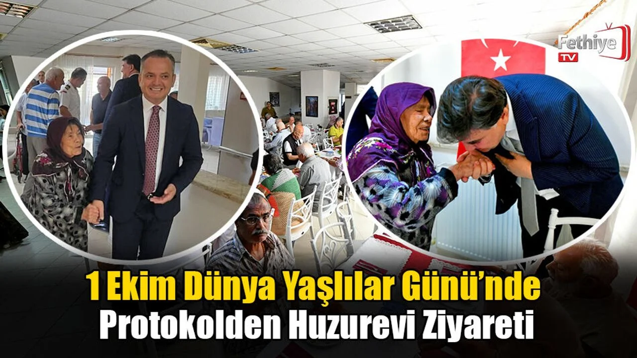 1 Ekim Dünya Yaşlılar Günü’nde Protokolden Huzurevi Ziyareti