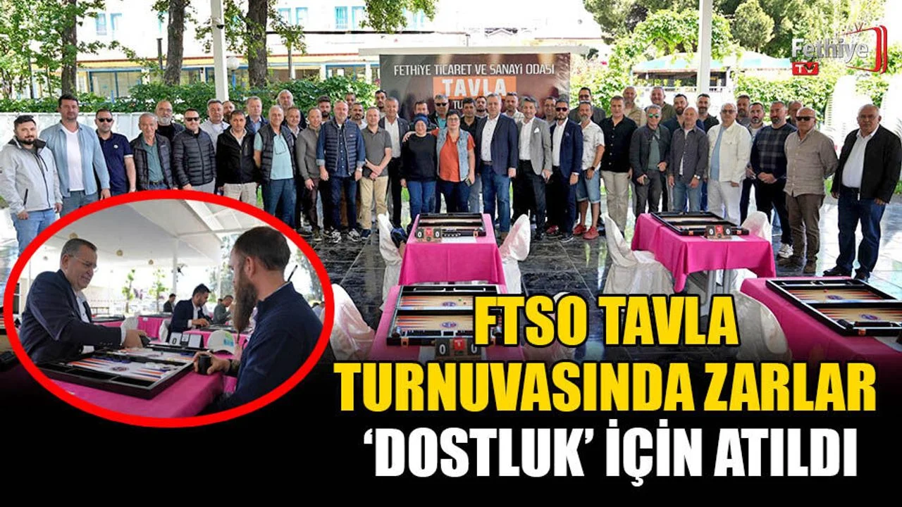 FTSO Tavla Turnuvasında Zarlar ‘Dostluk’ İçin Atıldı