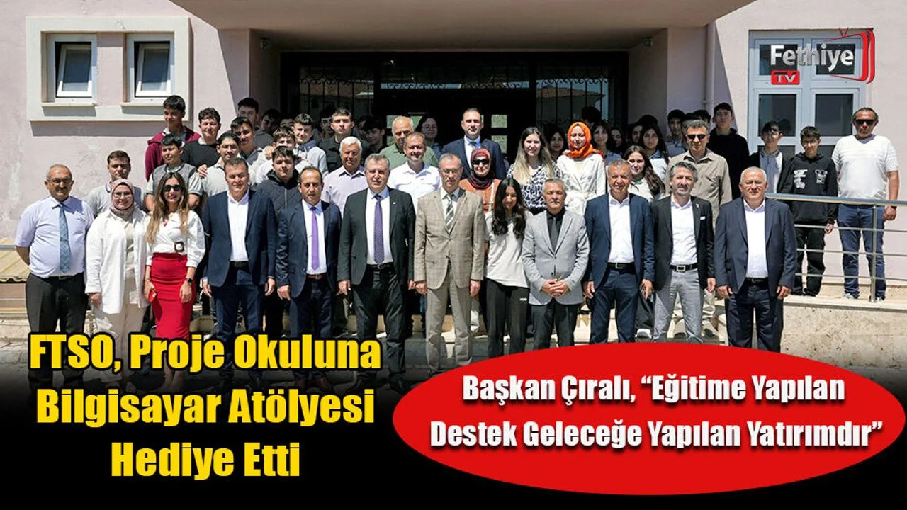 FTSO, Proje Okuluna Bilgisayar Atölyesi Hediye Etti