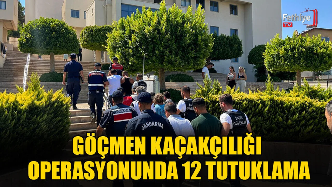 Göçmen Kaçakçılığı Operasyonunda 12 Tutuklama