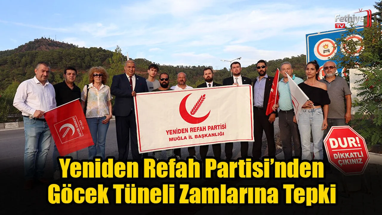 Göcek Tüneli Zamlarını Protesto Ettiler