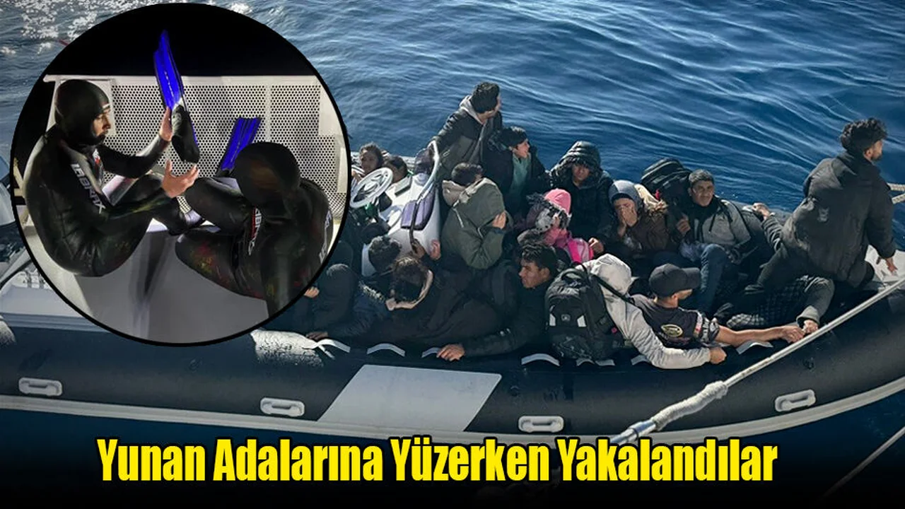 Yunan Adalarına Yüzerken Yakalandılar