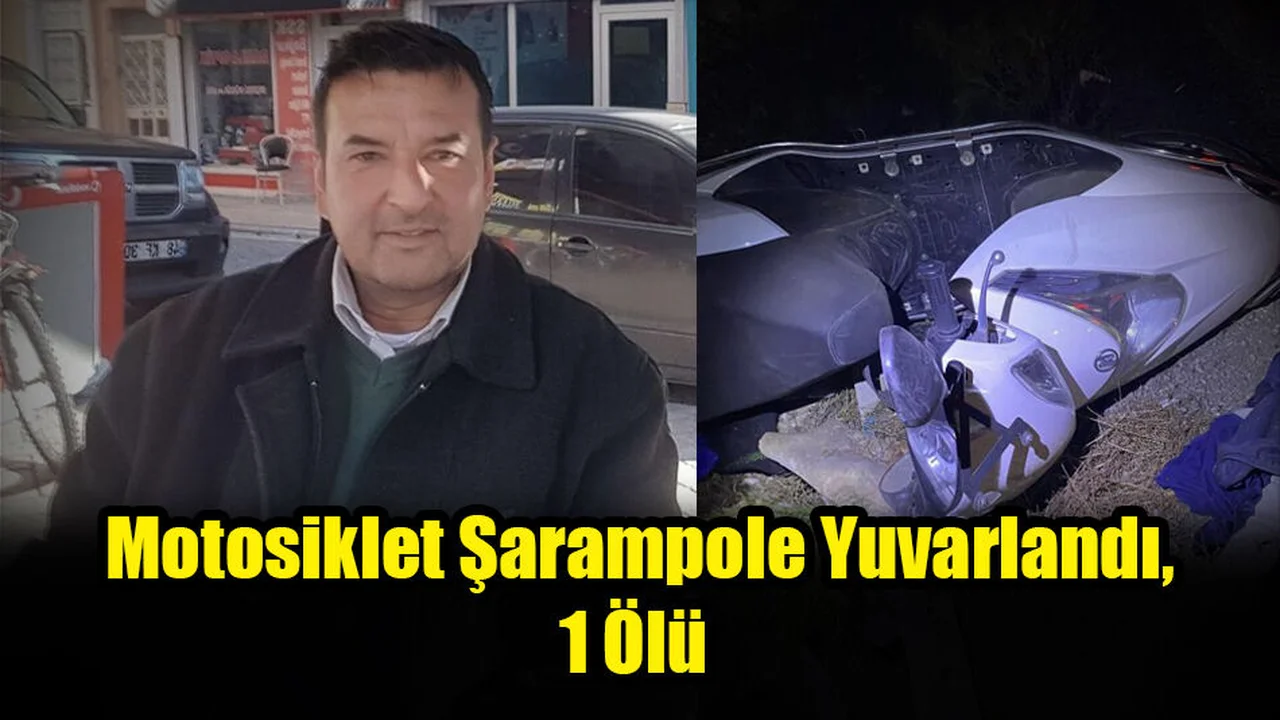 Motosiklet Şarampole Yuvarlandı, 1 Ölü