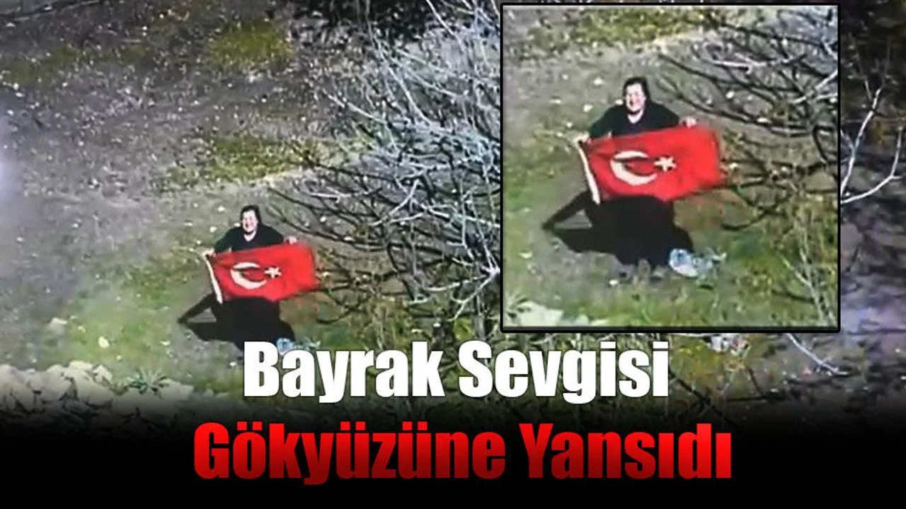 Bayrak Sevgisi Gökyüzüne Yansıdı