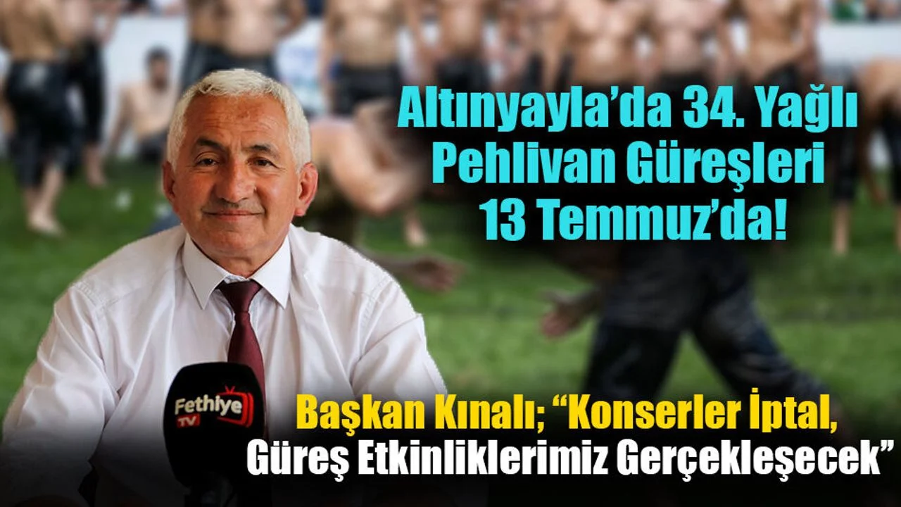 Başkan Kınalı; “Konserleri İptal Ettik, Güreş Etkinliklerimiz Gerçekleşecek’’