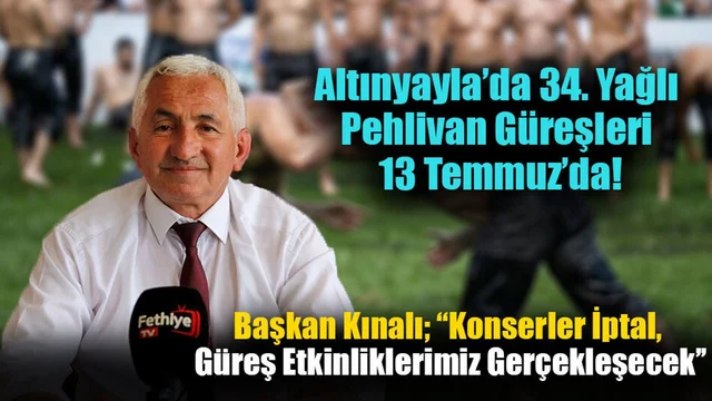 Başkan Kınalı; “Konserleri İptal Ettik, Güreş Etkinliklerimiz Gerçekleşecek’’