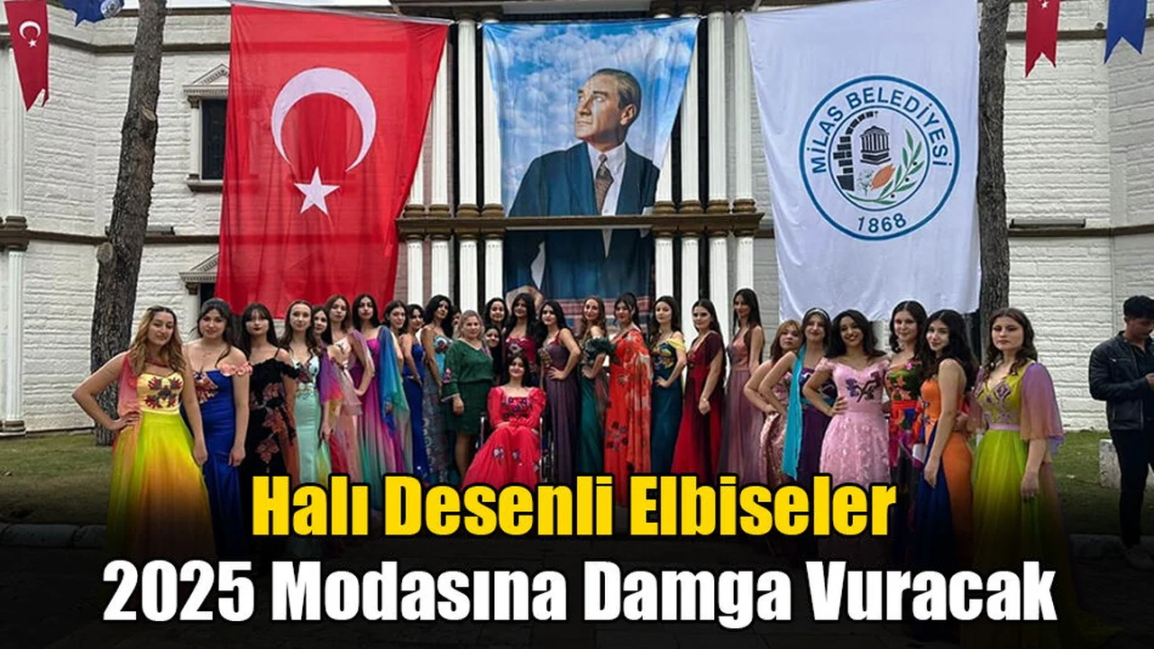Halı Desenli Elbiseler 2025 Modasına Damga Vuracak