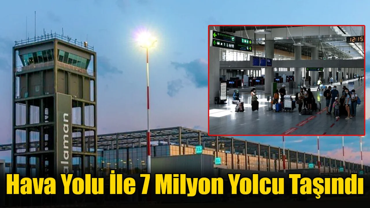 Hava Yolu İle 7 Milyon Yolcu Taşındı