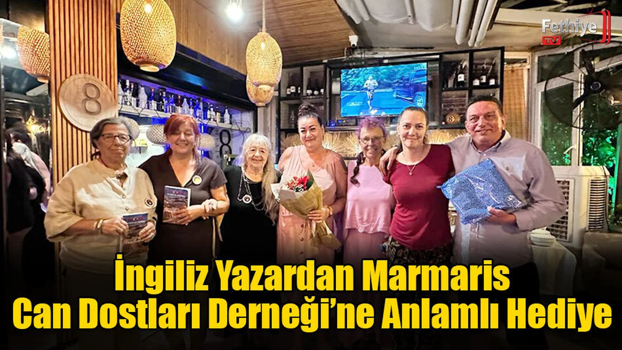 İngiliz Yazardan Marmaris Can Dostları Derneği’ne Anlamlı Hediye