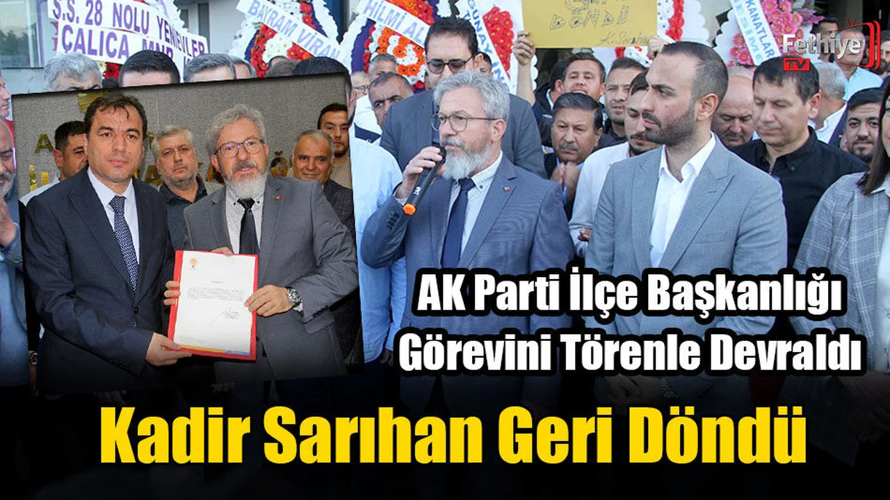 AK Parti İlçe Başkanlığı Görevini Törenle Devraldı