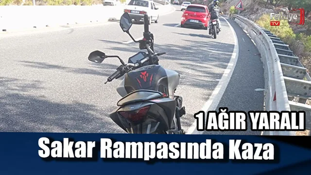 Sakar Rampasında Kaza: 1 Ağır Yaralı