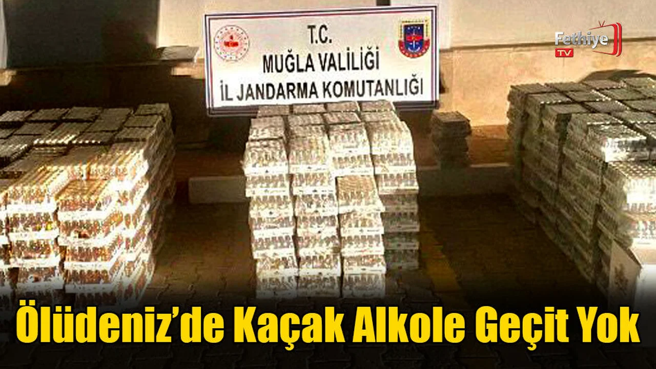 Ölüdeniz’de Kaçak Alkole Geçit Yok